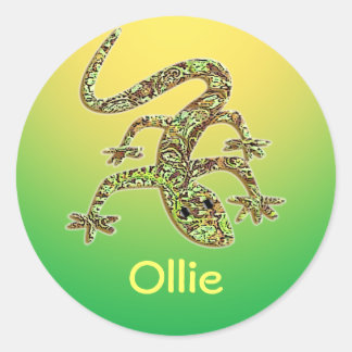 Ollie Gecko / Salamander / Lizard Sticker 1