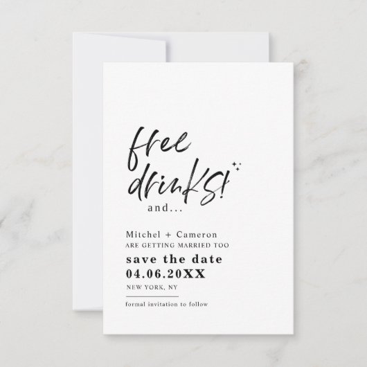 Ollie | Kostenlose Ankündigung Datum freihalten (Vorderseite)