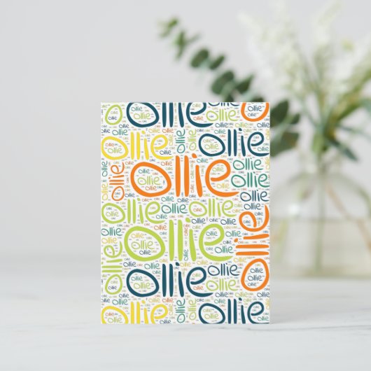 Ollie Postkarte (Stehend Vorderseite)