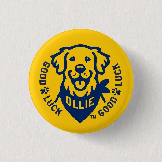 Ollie the Lucky Dog Button Button (Vorderseite)