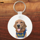 Ollie the Lucky Dog Foto Schlüsselanhänger (Vorderseite)