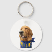 Ollie the Lucky Dog Foto Schlüsselanhänger (Rückseite)