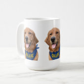 Ollie the Lucky Dog Foto Tasse (Vorderseite Links)