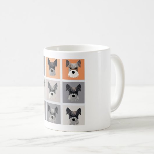 Ollie the Mini Schnauzer Tasse (VorderseiteRechts)