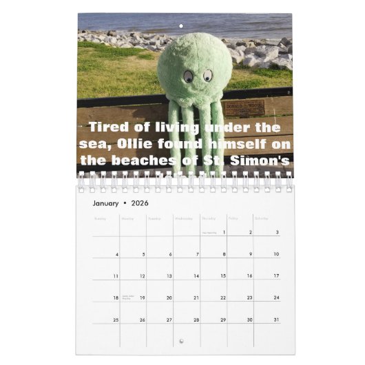 Ollie the Octopus Kalender (Jan 2026)