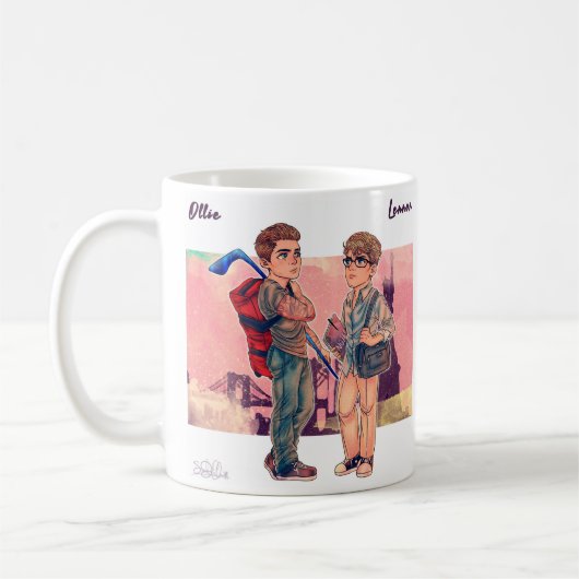 Ollie und Lennon Kaffee-Tasse Kaffeetasse (Links)