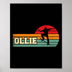 Ollie - Vintage Skateboarding Art Poster