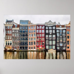 Ölmalerei. Akrylkunst. Zeichnend Wasserfarbe Poster