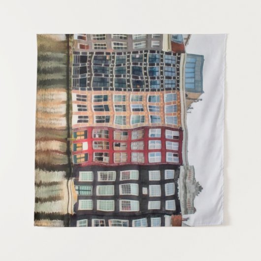 Ölmalerei. Akrylkunst. Zeichnend Wasserfarbe Wandteppich (Vorderseite (Horizontal))