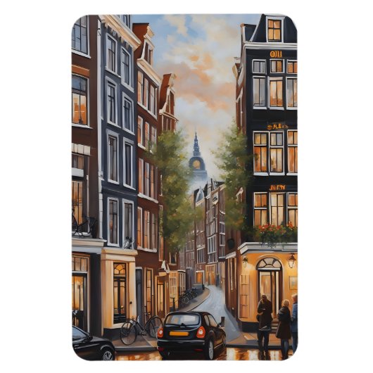 Ölmalerei Amsterdam Magnet (Vertikal)