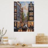 Ölmalerei Amsterdam Poster (Küche)