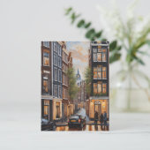 Ölmalerei Amsterdam Postkarte (Stehend Vorderseite)