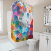 Ölmalerei auf Abstraktion. Hintergrund für kreativ Duschvorhang (Beispiel)