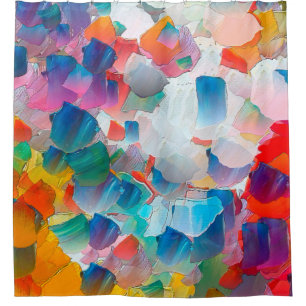 Ölmalerei auf Abstraktion. Hintergrund für kreativ Duschvorhang