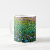 Ölmalerei auf Blume, wunderschöne Blume auf dem F Kaffeetasse (Vorderseite Links)