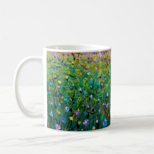 Ölmalerei auf Blume, wunderschöne Blume auf dem F Kaffeetasse (Links)