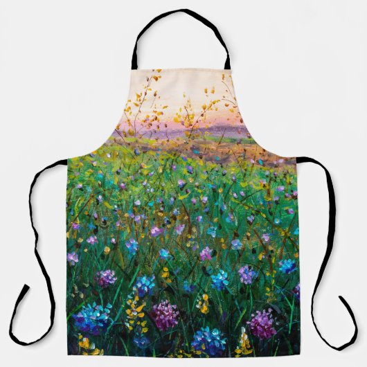  Ölmalerei auf Blume, wunderschöne Blume auf dem F Schürze (Vorderseite)