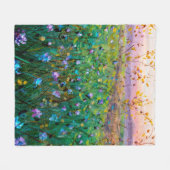 Ölmalerei auf Blume, wunderschöne Blume auf dem Fe Fleecedecke (Vorderseite (Horizontal))