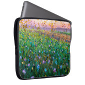 Ölmalerei auf Blume, wunderschöne Blume auf dem Fe Laptopschutzhülle (Vorne Rechts)