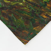 Ölmalerei auf Opiummohn Fleecedecke (Ecke)