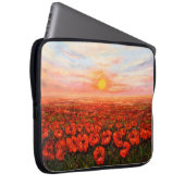 Ölmalerei auf Opiummohn Laptopschutzhülle (Vorne Rechts)
