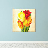 Ölmalerei auf Tulips Leinwanddruck (Insitu (Holzboden))