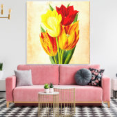 Ölmalerei auf Tulips Leinwanddruck (Insitu (Wohnzimmer))
