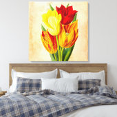 Ölmalerei auf Tulips Leinwanddruck (Insitu (Schlafzimmer))