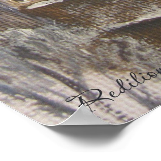 Ölmalerei Burg Eltz Poster (Ecke)