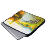 Ölmalerei der schönen Herbstlandschaft, Wald Laptopschutzhülle (Vorne Knopf)