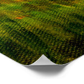 Ölmalerei der schönen Herbstlandschaft, Wald Poster (Ecke)