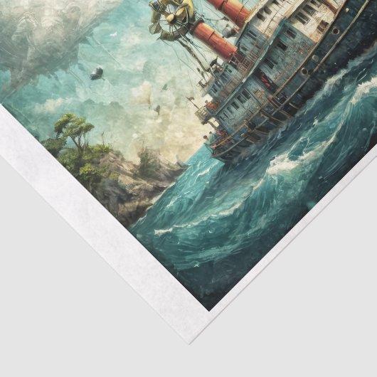 Ölmalerei des verrückten Bootes der Liebe Seidenpapier (Ausschnitt)