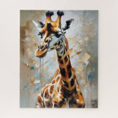 Ölmalerei Giraffe Puzzle (Vertikal)