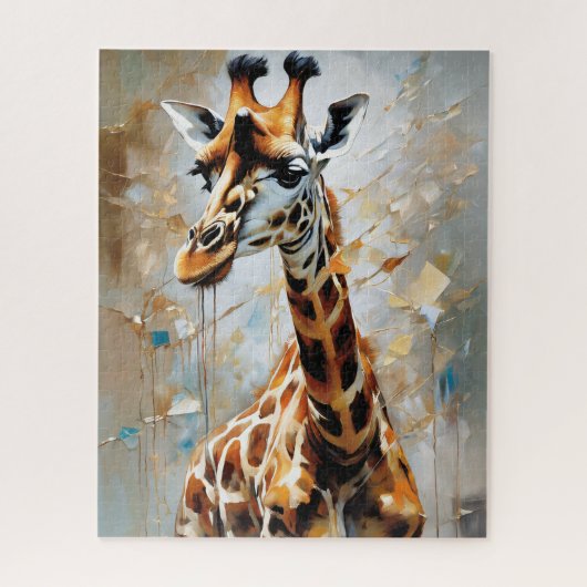 Ölmalerei Giraffe Puzzle (Vertikal)