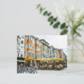 Ölmalerei in Innsbruck Stadtbild Tirol Postkarte (Stehend Vorderseite)