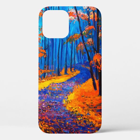 Ölmalerei mit schönem Herbstwald auf c Case-Mate iPhone Hülle (Rückseite)