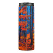 Ölmalerei mit schönem Herbstwald auf c Thermosbecher (Rückseite)
