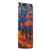 Ölmalerei mit schönem Herbstwald auf c Thermosbecher (Nach rechts gedreht)