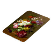 Ölmalerei mit Vintager Blume Magnet (Linke Seite)