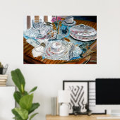 Ölmalerei Stillleben Kunst Druck Vasen China Poster (Heimbüro)