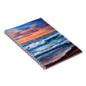 Ölmalerei von Ozean und Strand auf Leinwand. Rich  Notizblock (Rechte Seite)