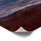 Ölmalerei von Ozean und Strand auf Leinwand. Rich  Poster (Ecke)