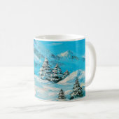  Ölmalerei, Wintergebirgslandschaft mit Sspru Kaffeetasse (VorderseiteRechts)