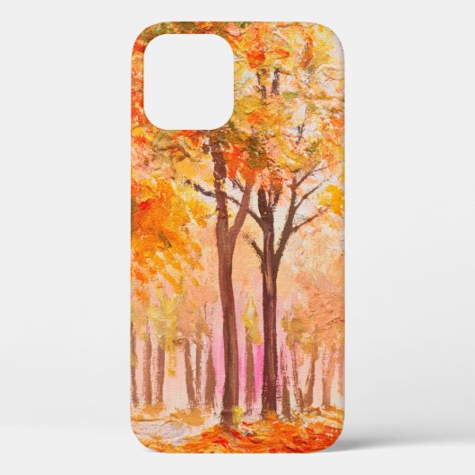 Ölmalerlandschaft - farbiger Herbstwald Case-Mate iPhone Hülle (Rückseite)