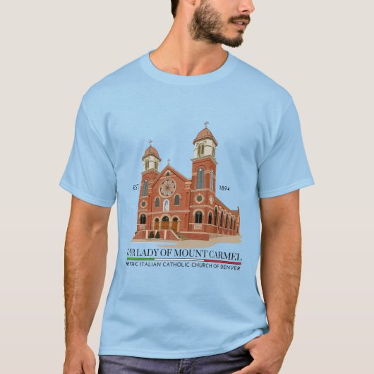 OLMC Logo Männer T - Shirt Light Blue (Vorderseite)