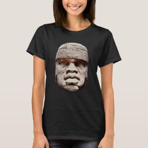 Olmec Colossal Head Giant Head San Lorenzo Mexiko T-Shirt