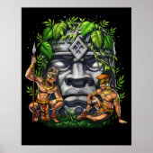 Olmec Head Warriors Poster (Vorne)