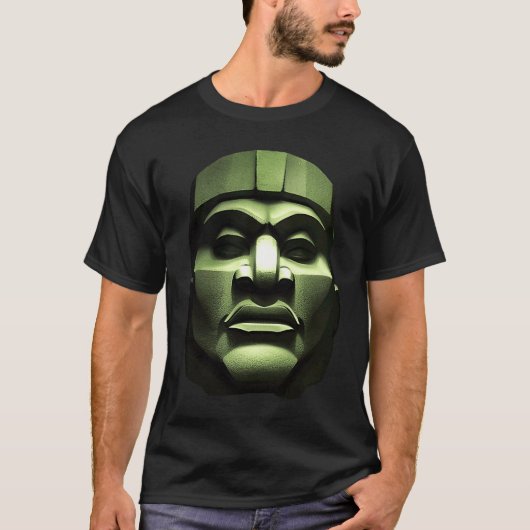 Olmec-Kolossalgemälde Riesenstatuen Mexiko T-Shirt (Vorderseite)