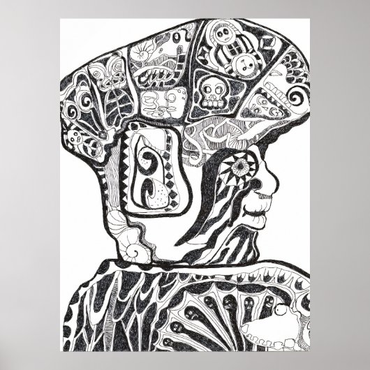 Olmec-Krieger Poster (Vorne)