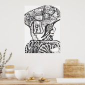 Olmec-Krieger Poster (Küche)